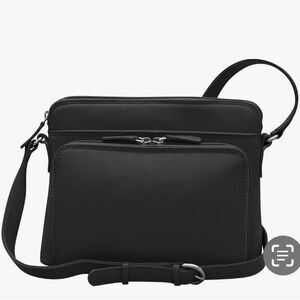 Black Crossbody Bag with Adjustable Straps